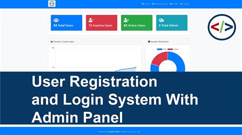 User Registration And Login System With Admin Panel Youtube