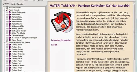 MATERI TARBIYAH - Panduan Kurikulum Da'i dan Murabbi (Download) - Blog