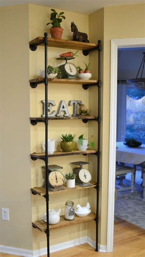 This was bound to happen eventually. 45+ DIY Pantry Shelves Built with Pipe & Fittings ...