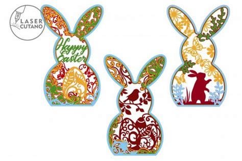 Download Easter Bunny Bundle Multilayer Free And Premium Svg Cut Files