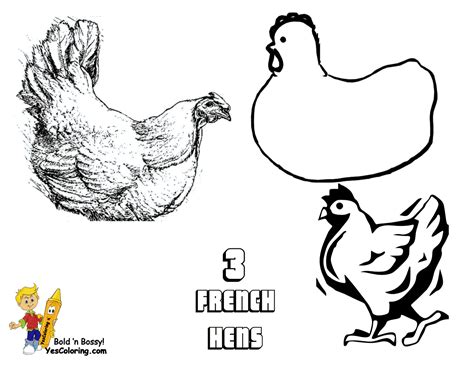 Https://tommynaija.com/coloring Page/3 French Hens Coloring Pages Printable