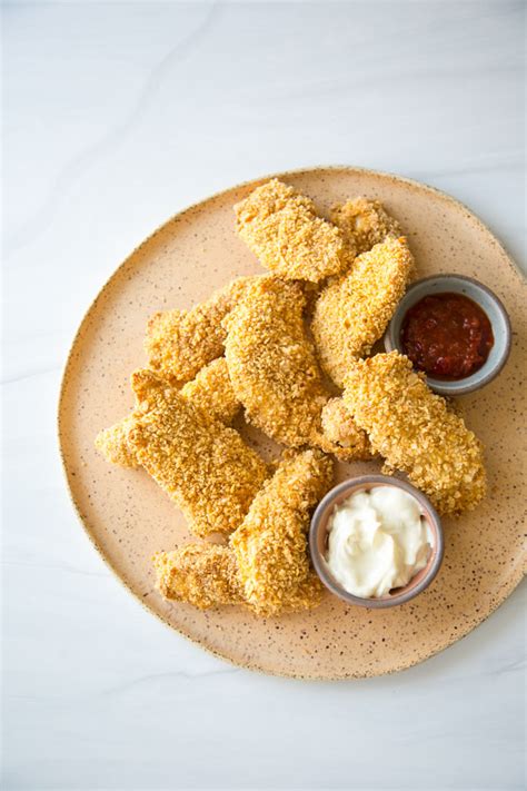 Crispy Baked Gluten Free Chicken Tenders Feed Me Phoebe