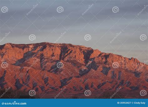 Sandia Mountains Sunset Stock Image Image Of Steep Landscapes 35953427