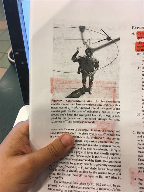 Solved Figure 101 Shows A Student Swinging A Ball In A C
