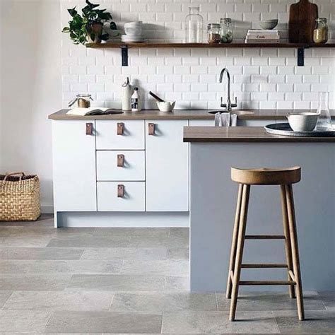 After tiling, finish the floor with grout. Top 50 Best Kitchen Floor Tile Ideas - Flooring Designs