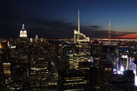 View From The Rockefeller Center At Night Colin Bainbridge Flickr