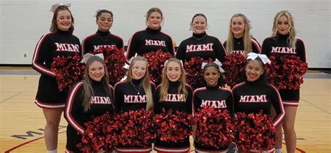 Cheerleading Roster Harriers Regionals Miami University