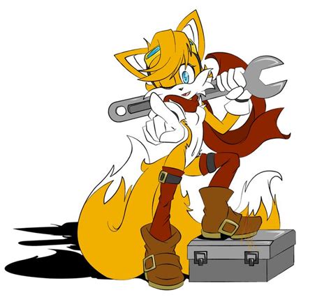 Req Miles Female Version Of Tails Flat Color By