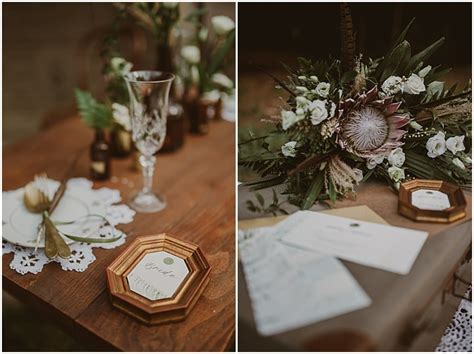 Natural Boho Wedding Inspiration With Geometric And Gold Details Boho