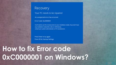Error Code 0xc0000001 Updated Solutions Easy And Quick Guide