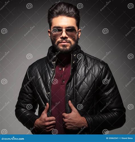 Young Man With A Bad Boy Look Stock Image Image Of Hunk Hair 35062541