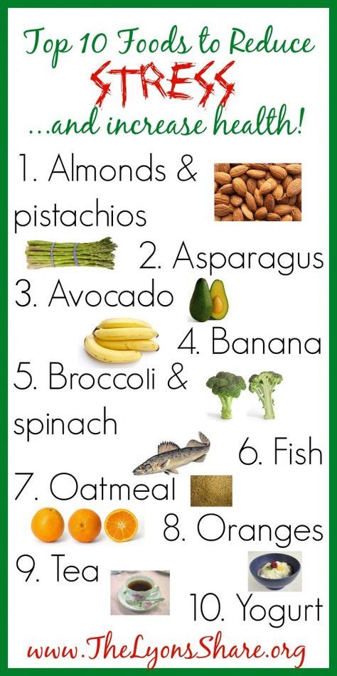 top 10 foods to reduce stress food healthy mind nutrition