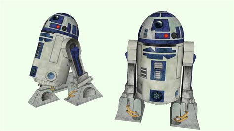 Star Wars Clone Wars Astromech Droid R2 D2 3d Warehouse