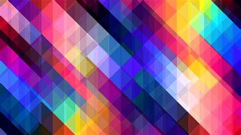 Download Wallpaper 2560x1440 Stripes Obliquely Multicolored Cubes