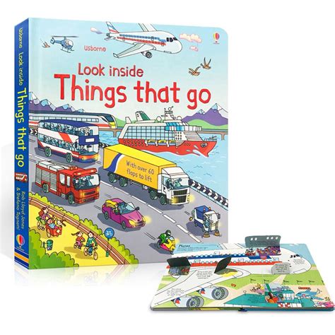 3d Usborne Look Inside Things That Go Picture Education Kids Hard Cover
