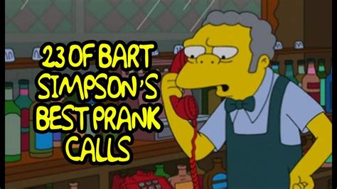23 Of Bart Simpsons Best Prank Calls Youtube