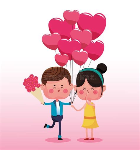 Cute Couple In Love Cartoons Stock Vector Illustration Of Funny