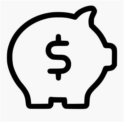 Money Dollar Bank Pig Money Pig Icon Png Free Transparent Clipart
