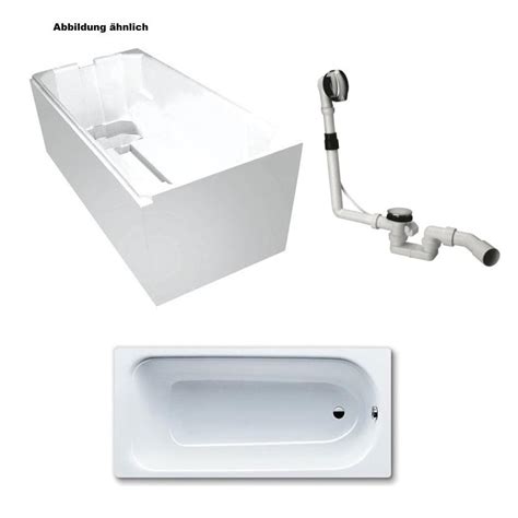 Kaldewei badewannen verwandeln jedes bad in einen ort der entspannung. Kaldewei 3,5mm Stahl Badewanne Wanne Set m. Ablauf und ...