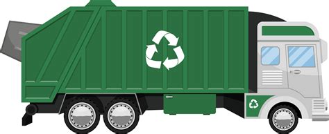 Garbage Truck Clipart Design Illustration Png