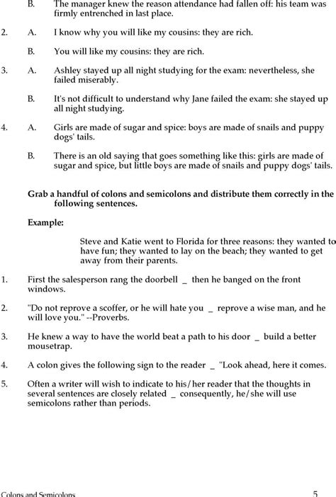 Weekly Grammar Worksheet Commas Answers