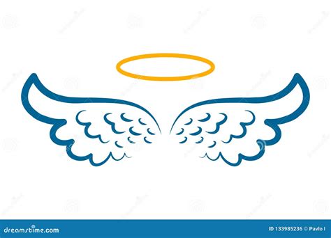 Angel Wings Bird Wings Collection Cartoon Hand Drawn Vector
