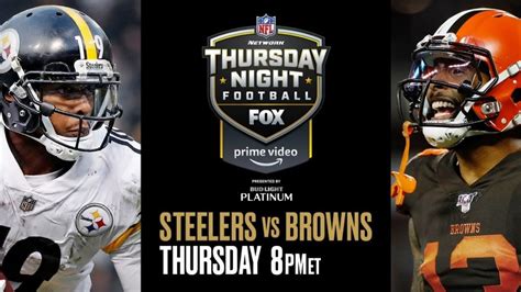 Tnf Steelers Browns Live Steelers And Browns Steelers Win