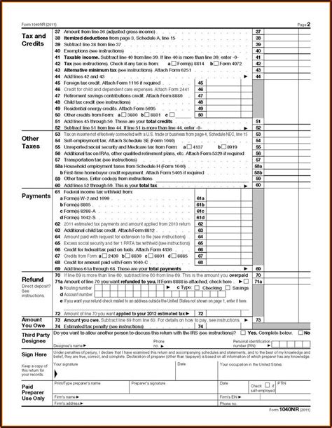 Irs Printable Tax Form 1040a Printable Forms Free Online