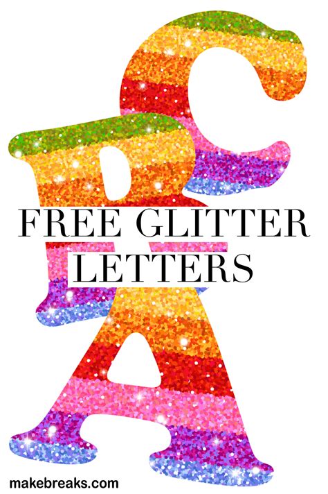 Free Printable Glitter Letters And Alphabet Artofit