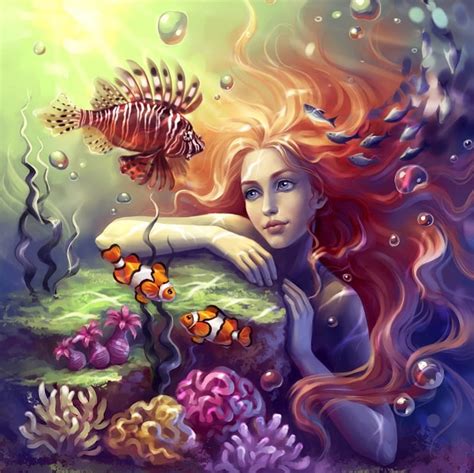 Mermaid Fantasy Water Fish Bubbles Hd Wallpaper Peakpx