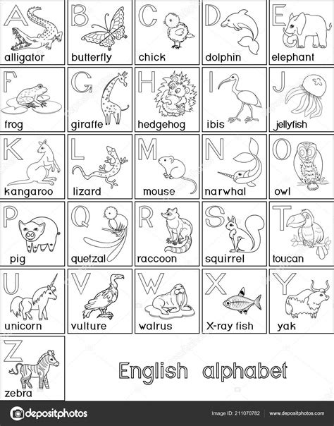 Dibujos Para Colorear Del Alfabeto En Ingles Impresion Gratuita