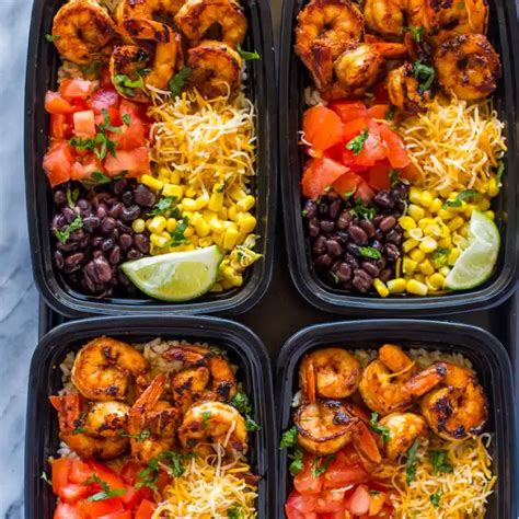 Cilantro lime shrimp tacos exploding with tangy, buttery, juicy shrimp complimented by sweet, refreshing mango salsa and silky avocado crema! Meal-Prep Shrimp Taco Bowls Recipe | Yummly | Recipe in ...