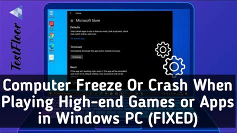 Computer Freezes Crashes When Playing Games Or Using High End Apps In