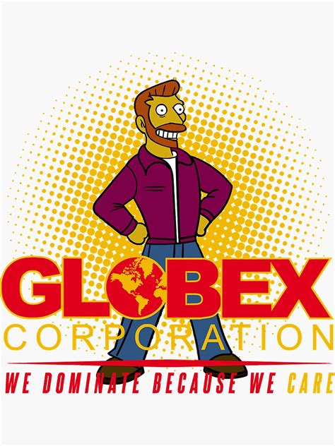 Hank Scorpio Globex Corporation Sticker For Sale By Jamesebb Redbubble