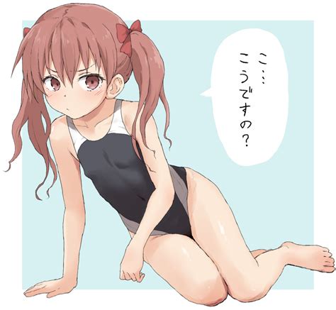 Safebooru 1girl Arm Support Bangs Bare Arms Bare Legs Bare Shoulders