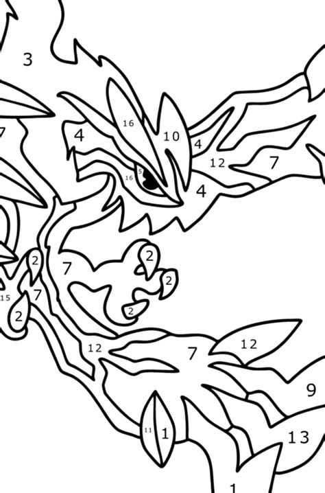 Pokemon Yveltal Coloring Pages Sketch Coloring Page