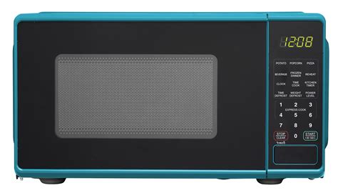 Mainstays 07 Cu Ft Compact Countertop Microwave Oven Teal New