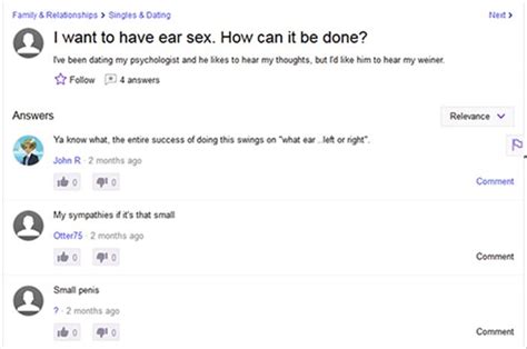 quite possibly the dumbest sex questions ever asked on yahoo 21 pics