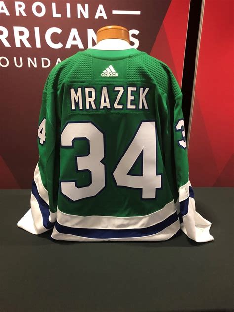 The meyrick helmet is an iron age bronze peaked helmet, with la tène style decoration, that is held at the british museum in london. Petr Mrazek #34 Autographed, Game Worn Hartford Whalers ...