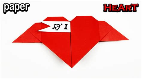 Origami Easy Heart Origami Heart With Message Youtube