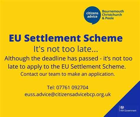 Do You Need Help With The Eu Settlement Scheme Citizens Advice