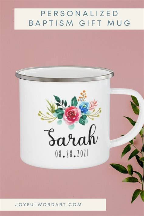 Personalized Baptism Date Campfire Enamel Mug With Name And Date Jw
