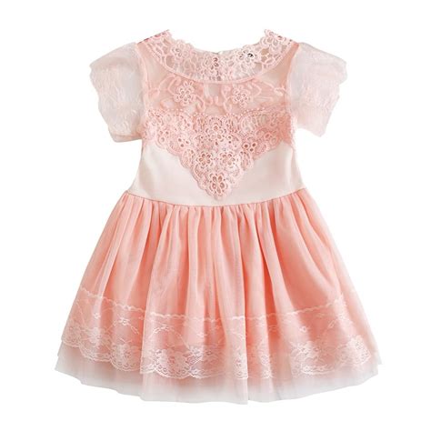 Toddler Girls Baby Kids Dress Summer Lace Tulle Dress Floral Princess