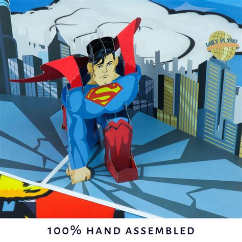 Superman Pop Up Card Dc Comics Superman Ts Official Merchandise