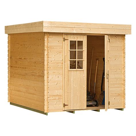 Großzügig verglaste doppeltür plus zusatzfenster und. Blockbohlenhaus Mikka (Holz, Grundfläche: 3,6 m² ...