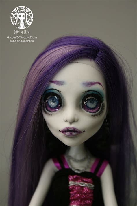 Monster High Creepy Spectra Ooak Художественные куклы Шарнирная