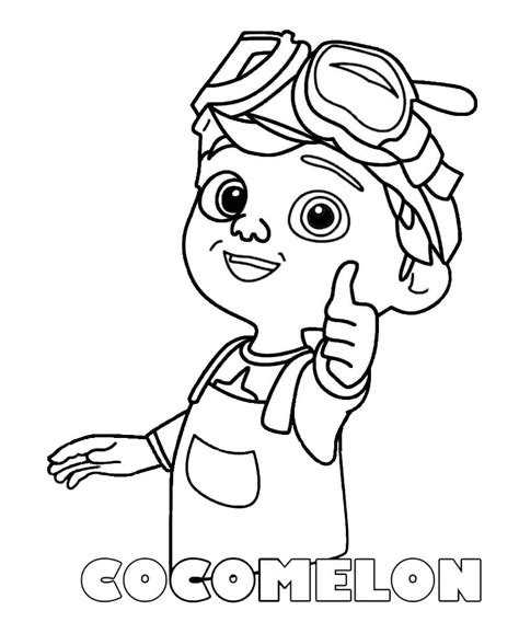 Jj Cocomelon Coloring Page Cocomelon Coloring Pages Getcoloringpages