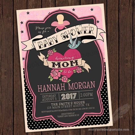Get the best deals on baby shower greeting invitations. Rockabilly Baby Shower Invitations | Rock baby showers ...