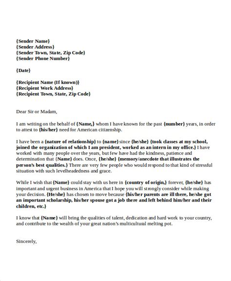 12 Immigration Reference Letter Templates Word Pdf Apple Pages