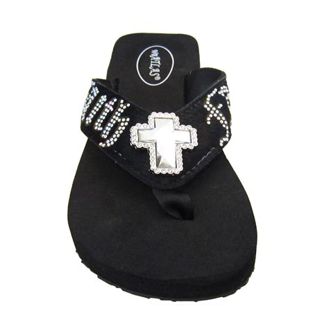 Crystal Flip Flop Sandals Faith